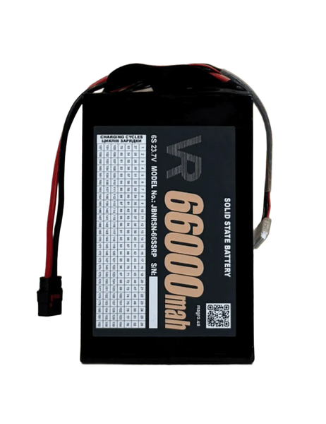 Акумулятор для БПЛА Вампір Solid State (твердотіла батарея) 66000 mAh, 6S1P, 23.7V Спеціального призначення (Виготовлено на замовлення) T1.02.125 фото